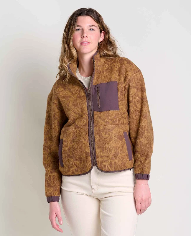 Women's Campo Fleece Jacket Corduroy Jacket Velvet Jacket Brocade Jacket