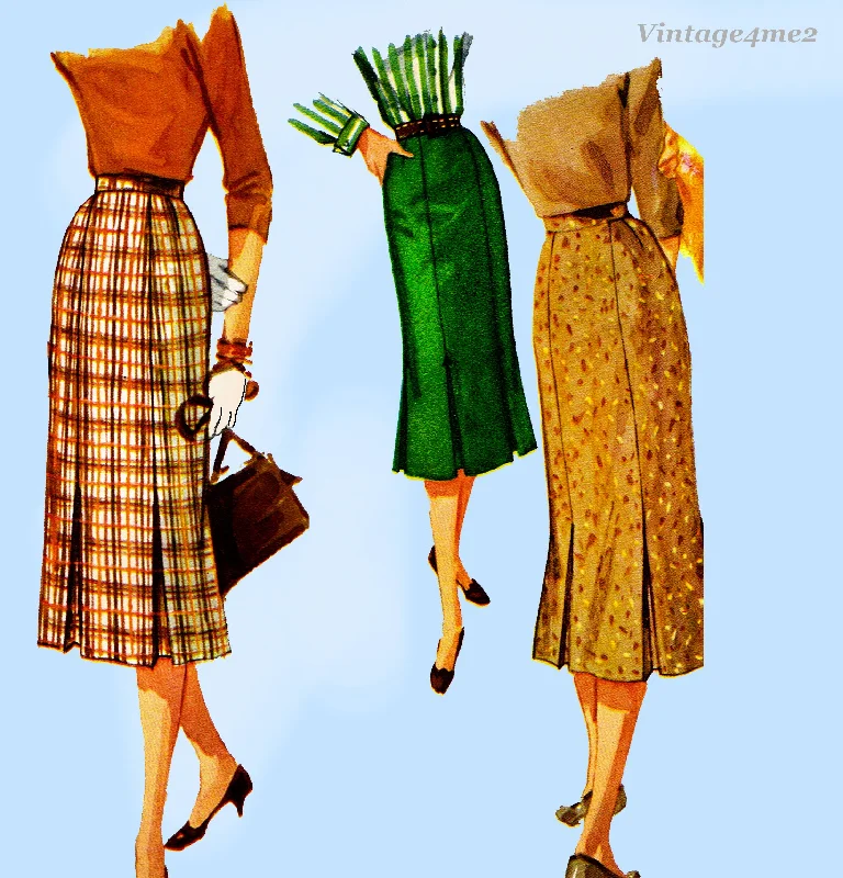 Simplicity 1731: 1950s Misses Flattering Slender Skirt Vintage Sewing Pattern lace skirt romantic Simplicity 1731: 1950s Misses Flattering Slender Skirt Vintage Sewing Pattern lace skirt romantic