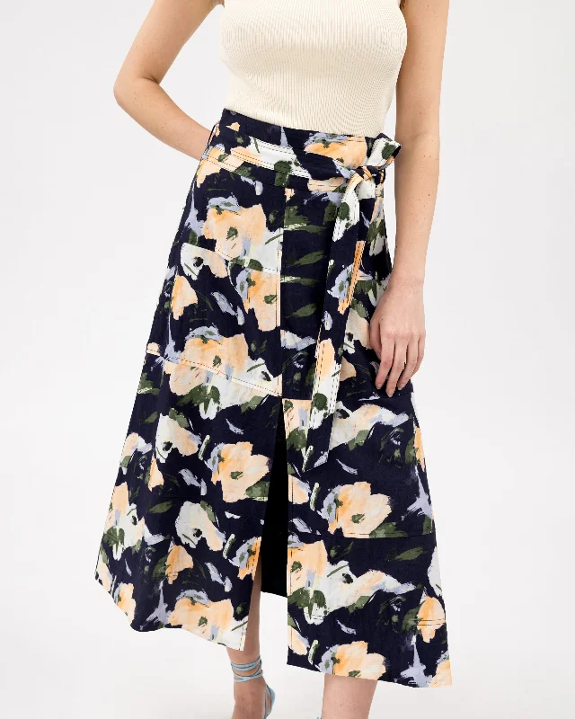 Linen Hudson Skirt corduroy skirt durable