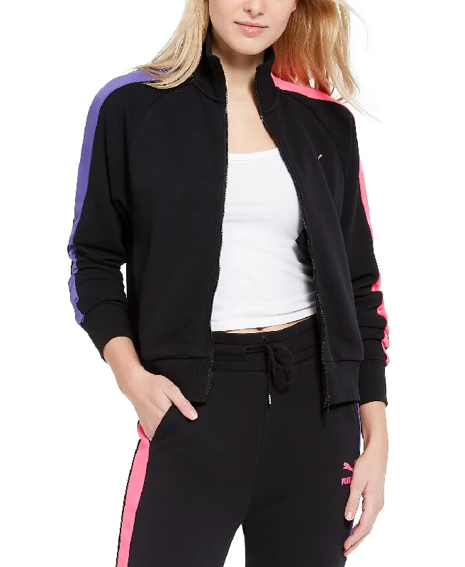Puma Women's Athletic Classics Soft Terry T7 Track Jacket, Black, XS Striped Jacket Polka Dot Jacket Floral Jacket Puma Women's Athletic Classics Soft Terry T7 Track Jacket, Black, XS Striped Jacket Polka Dot Jacket Floral Jacket