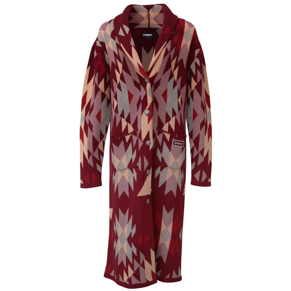Hooey Ladies' Aztec Print Sweater Duster Stylish Fashionable Trendy
