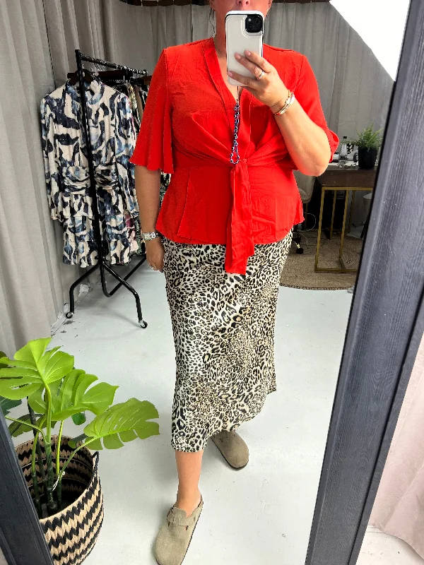SOPHIA SKIRT ribbed skirt waist