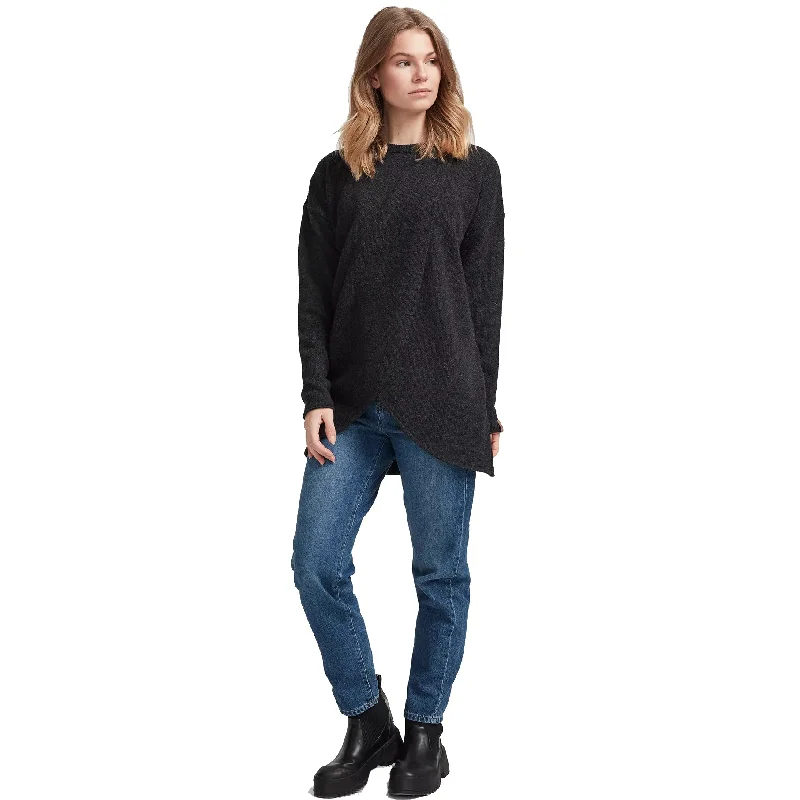 Holebrook Wanda Womens Sweater Real Fur Shearling Chenille