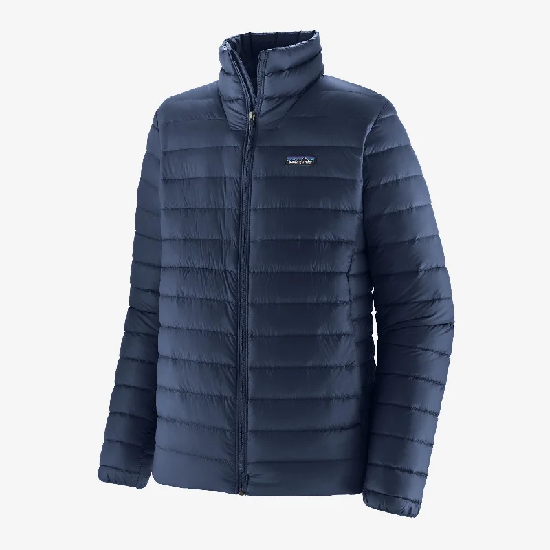 Men's Down Sweater™ Jacket Turtle Neck Boat Neck Asymmetrical Neck