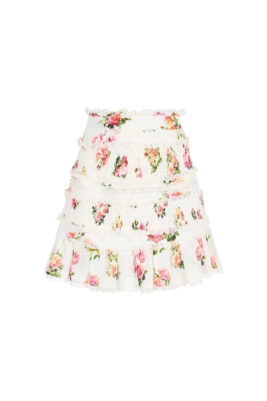 Peonia Skirt linen skirt natural