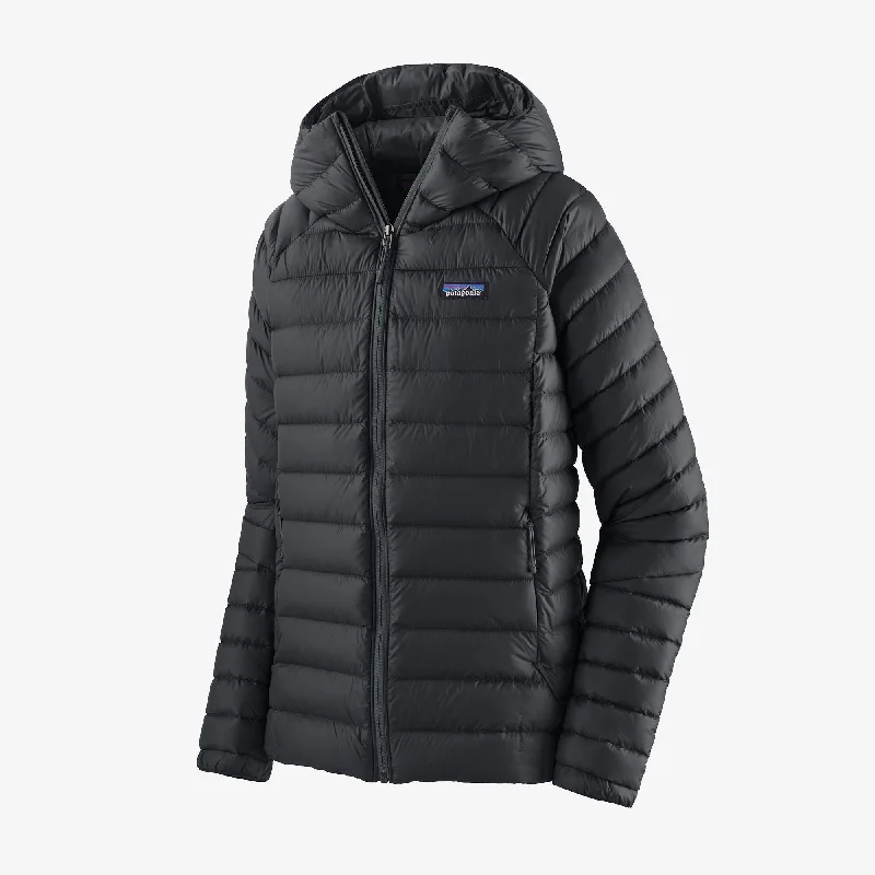 Chaqueta Mujer Down Sweater Hoody Welt Pockets Slit Pockets Flap Pockets