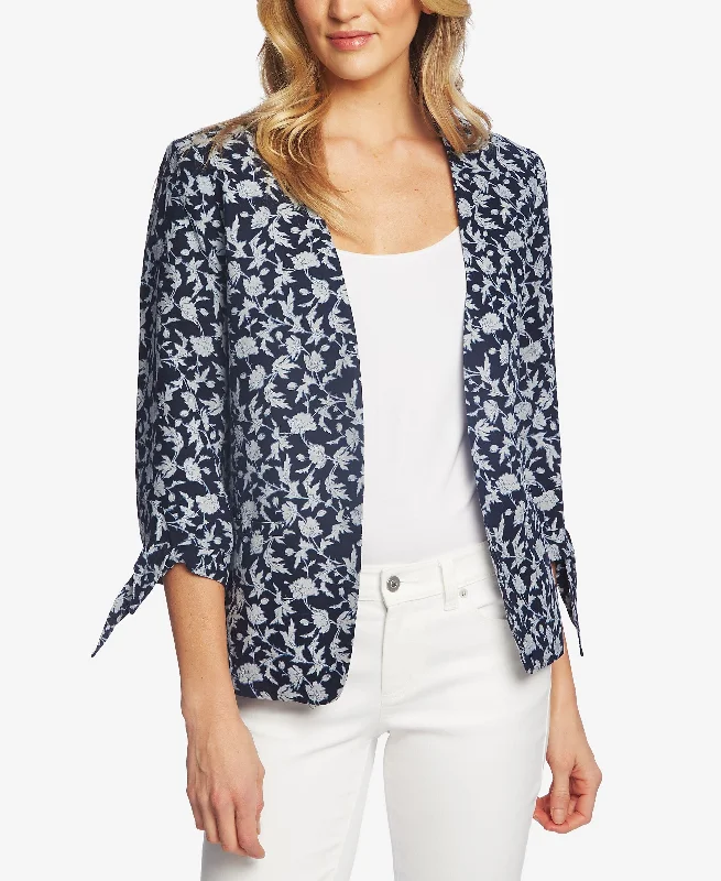 Cece Printed 3/4 Sleeve Jacket Nylon Jacket Polyester Jacket Spandex Jacket