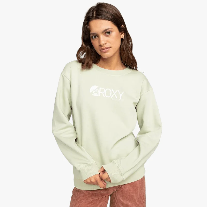Roxy Womens Surf Stoked Brushed B Sweater Laurel Green Spandex Blend Rayon Blend Denim Blend Roxy Womens Surf Stoked Brushed B Sweater Laurel Green Spandex Blend Rayon Blend Denim Blend