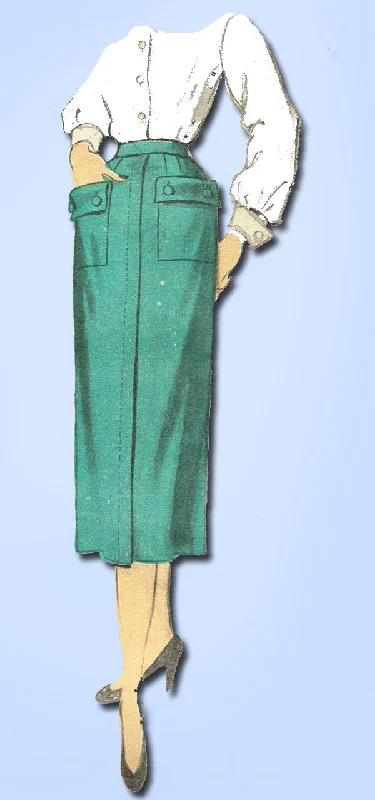 1950s Vintage Advance Sewing Pattern 5912 Misses Day Skirt 2 Styles Size 26 W lightweight skirt design 1950s Vintage Advance Sewing Pattern 5912 Misses Day Skirt 2 Styles Size 26 W lightweight skirt design