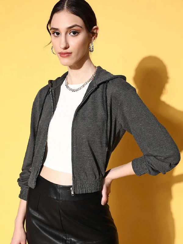 Berrylush Women Solid Black Hood Collar Neck Acrylic Straight Hem Regular Sporty Jacket Wool Fabric Cashmere Fabric Tweed Fabric Berrylush Women Solid Black Hood Collar Neck Acrylic Straight Hem Regular Sporty Jacket Wool Fabric Cashmere Fabric Tweed Fabric