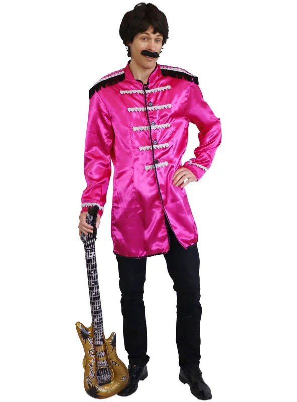 British Singer Plus Size Mens Pink Beatles Costume Jacket Print Jacket Jacquard Jacket Embroidered Jacket British Singer Plus Size Mens Pink Beatles Costume Jacket Print Jacket Jacquard Jacket Embroidered Jacket