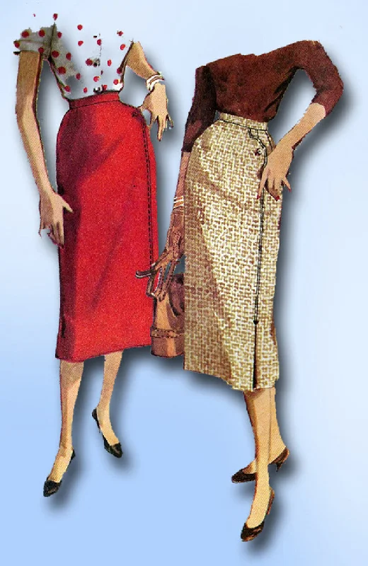 1950s Vintage Simplicity Sewing Pattern 4769 Uncut Simple Misses Skirt Size 24 W denim skirt fashionable 1950s Vintage Simplicity Sewing Pattern 4769 Uncut Simple Misses Skirt Size 24 W denim skirt fashionable