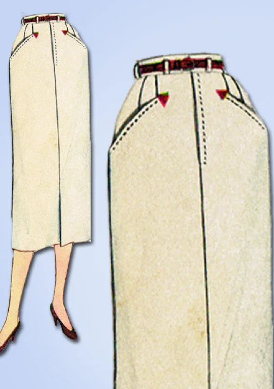 1950s Vintage McCalls Sewing Pattern 3079 Misses Slender Skirt Size 26 Waist velvet skirt plush 1950s Vintage McCalls Sewing Pattern 3079 Misses Slender Skirt Size 26 Waist velvet skirt plush