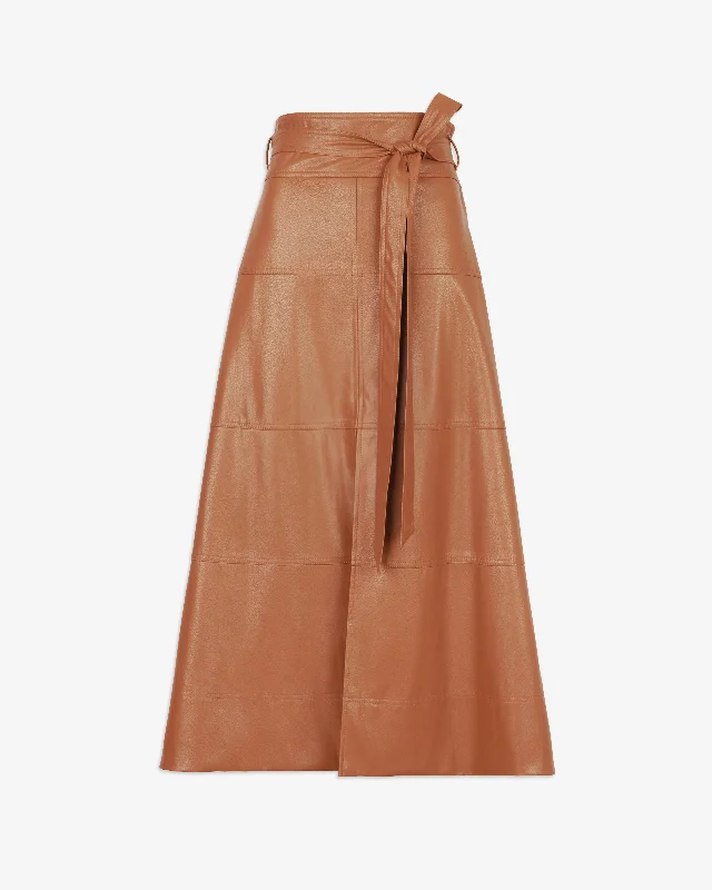 Vegan Leather Hudson Skirt spandex blend skirt
