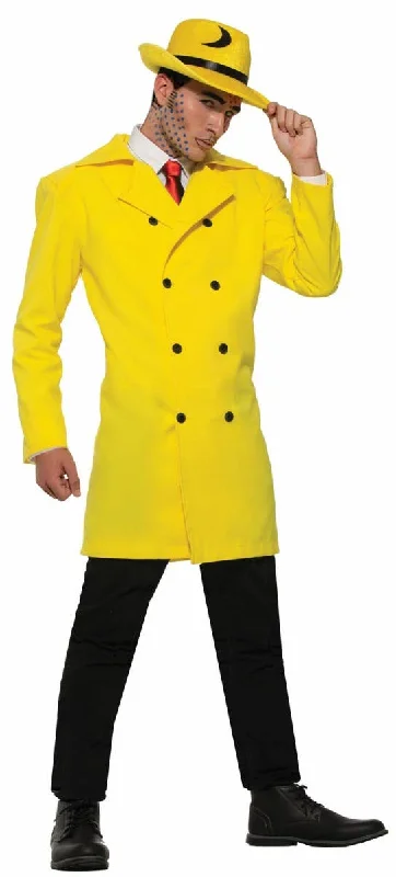 40s Mens Bright Yellow Zoot Suit Jacket Costume Print Jacket Jacquard Jacket Embroidered Jacket