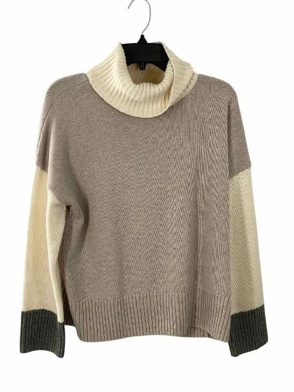 Garnet Hill Size M Cream Sweater Elegant Classic Vintage