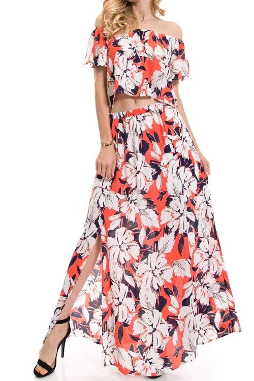 Take Me To Río High-Waisted Maxi Skirt casual skirt length