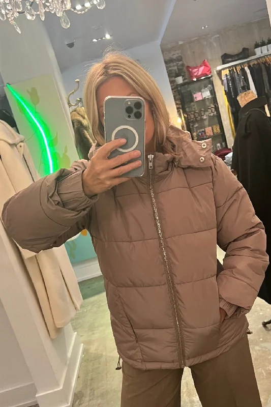 Levete Room - LR-Hope-3 Jacket (Taupe Grey) Oversized Jacket Tailored Jacket Straight Jacket Levete Room - LR-Hope-3 Jacket (Taupe Grey) Oversized Jacket Tailored Jacket Straight Jacket
