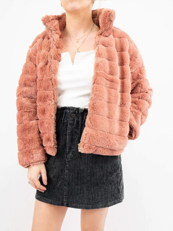 Casual Fur Jacket Embroidered Jacket Appliqued Jacket Beaded Jacket