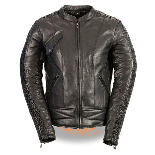 Women's Racer Jacket with Phoenix on Back Knit Jacket Woven Jacket Fleece Jacket