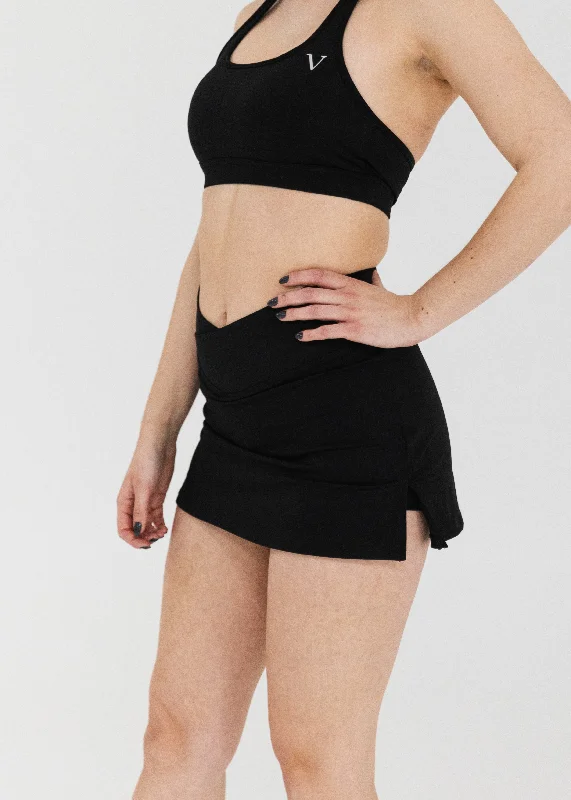 Formfit Move Crossover Tennis Skirt Black denim skirt classic