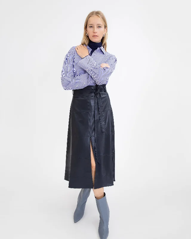 Vegan Leather Hudson Skirt high waist skirt