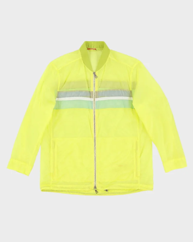 Prada 1990s Yellow Windbreaker jacket - M Elasticated Jacket Padded Jacket Insulated Jacket Prada 1990s Yellow Windbreaker jacket - M Elasticated Jacket Padded Jacket Insulated Jacket