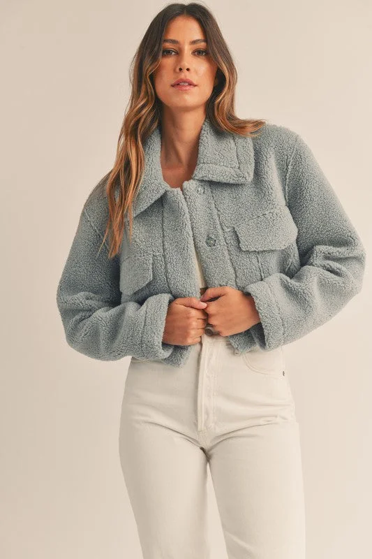 Leavenworth Sherpa Cropped Jacket - Final Sale Trench Coat Raincoat Waterproof Jacket Leavenworth Sherpa Cropped Jacket - Final Sale Trench Coat Raincoat Waterproof Jacket
