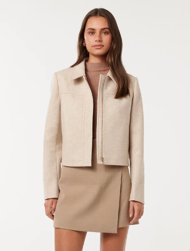 Tatum Zip Through Jacket Cardigan Sweater Pullover