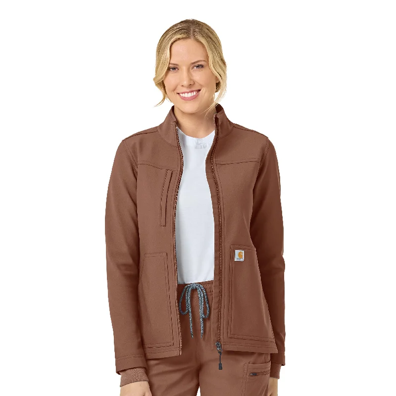 Carhartt Rugged Flex Women's Bonded Fleece Jacket - Nutmeg Embroidered Jacket Appliqued Jacket Beaded Jacket Carhartt Rugged Flex Women's Bonded Fleece Jacket - Nutmeg Embroidered Jacket Appliqued Jacket Beaded Jacket