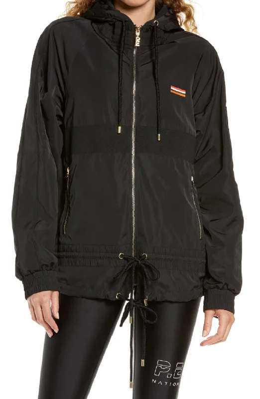 P.E Nation Women's Endurance Man Down Recycled Jacket, Black, M Stand-Up Collar Roll-Neck Collar Turtle Neck P.E Nation Women's Endurance Man Down Recycled Jacket, Black, M Stand-Up Collar Roll-Neck Collar Turtle Neck