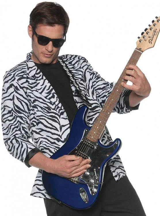 1980s Zebra Print Plus Size Mens Costume Jacket Striped Jacket Polka Dot Jacket Floral Jacket