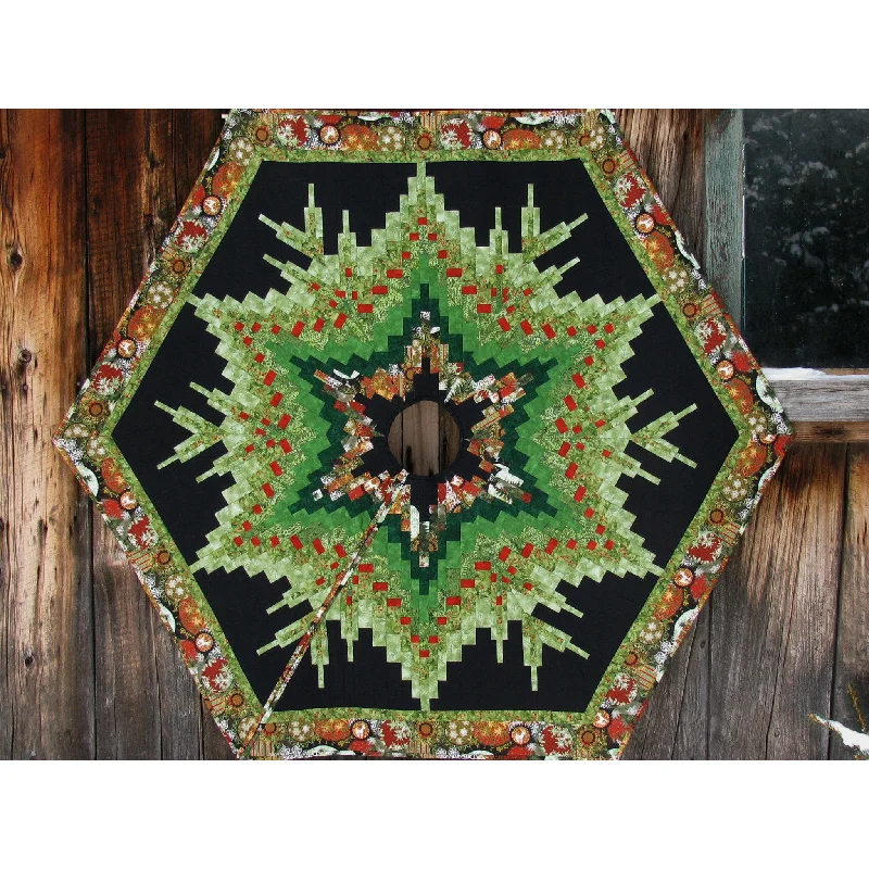 Bargello Tree Skirt ME-111e - Downloadable Pattern vintage skirt charm
