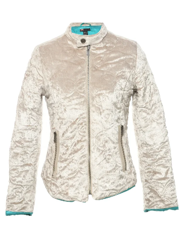 Y2K Diesel Velvet Jacket - M Denim Jacket Leather Jacket Suede Jacket