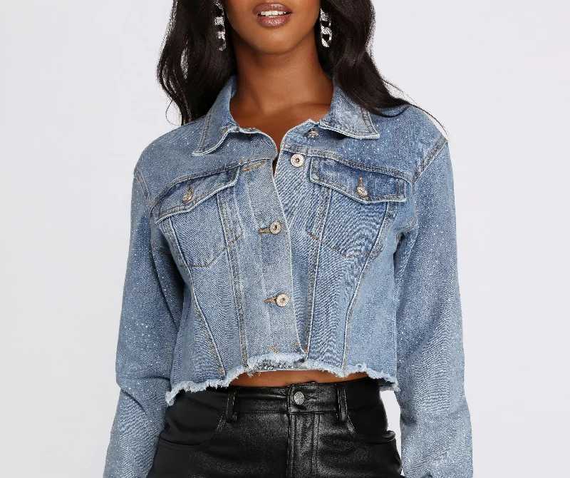 Eye Catcher Sparkling Denim Cropped Jacket Chenille Jacket Brocade Jacket Lace Jacket Eye Catcher Sparkling Denim Cropped Jacket Chenille Jacket Brocade Jacket Lace Jacket