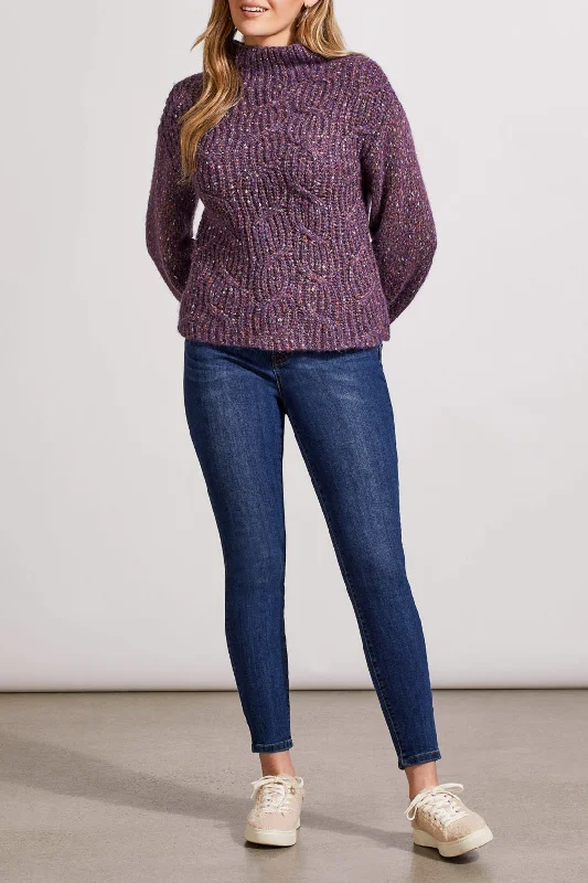 Tribal Funnel Neck Oversize Sweater 5583O-4846-0112 Raisin - 1 ONLY SIZE X-LARGE - 20% OFF Anti-Pilling Anti-Shrink Durable Tribal Funnel Neck Oversize Sweater 5583O-4846-0112 Raisin - 1 ONLY SIZE X-LARGE - 20% OFF Anti-Pilling Anti-Shrink Durable