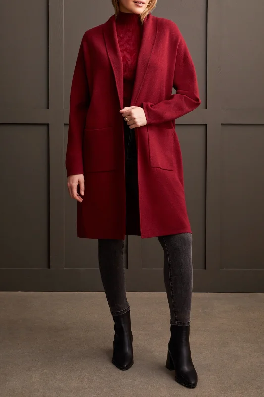 Tribal Coatigan Sweater w/ Pockets 1523O-3115-0074 Bordeaux - 1 ONLY SIZE SMALL - 20% OFF Casual Formal Business Tribal Coatigan Sweater w/ Pockets 1523O-3115-0074 Bordeaux - 1 ONLY SIZE SMALL - 20% OFF Casual Formal Business