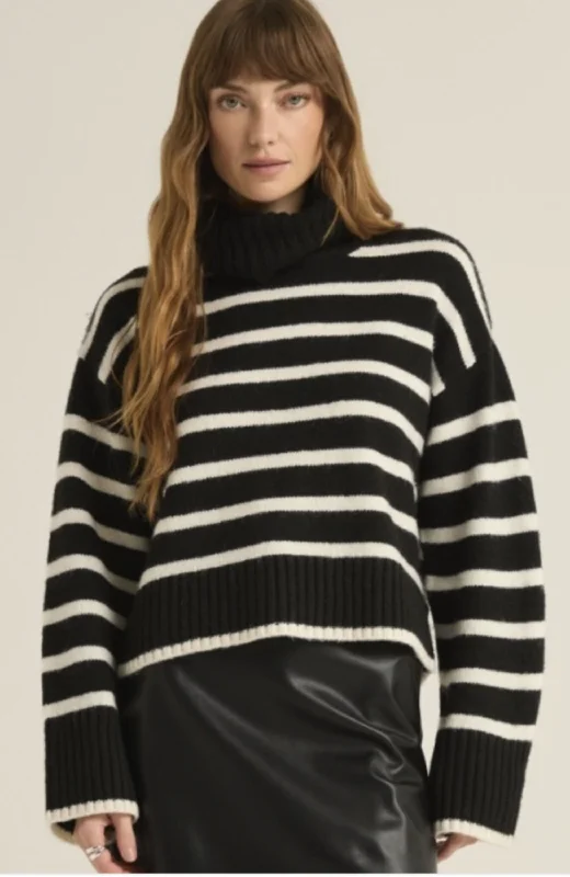 Z Supply - Josephine Stripe Sweater Handmade Hand-knitted Hand-woven