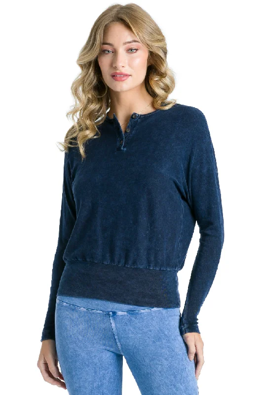 Banded Pullover Henley T