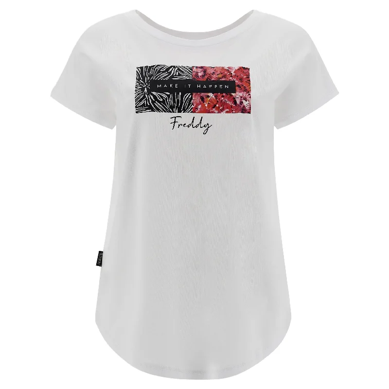 Freddy T-shirt manica corta da donna  S3WBFT4 W white