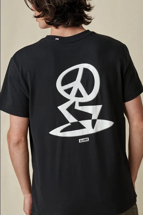 Globe t-shirt manica corta Peace Uomo Tee GB02241001 BLK black