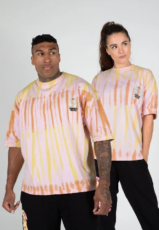 Gorilla Wear Legacy Oversized T-Shirt - Orange/Yellow/Pink