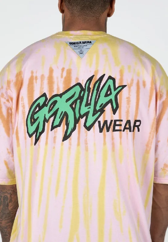 Gorilla Wear Legacy Oversized T-Shirt - Orange/Yellow/Pink