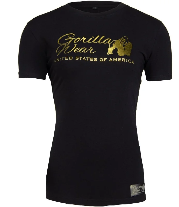 Gorilla Wear Luka T-Shirt - Black-Gold