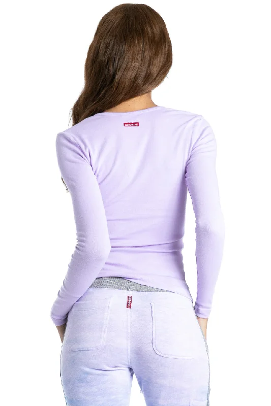 Long Sleeve V-Neck Fitted T