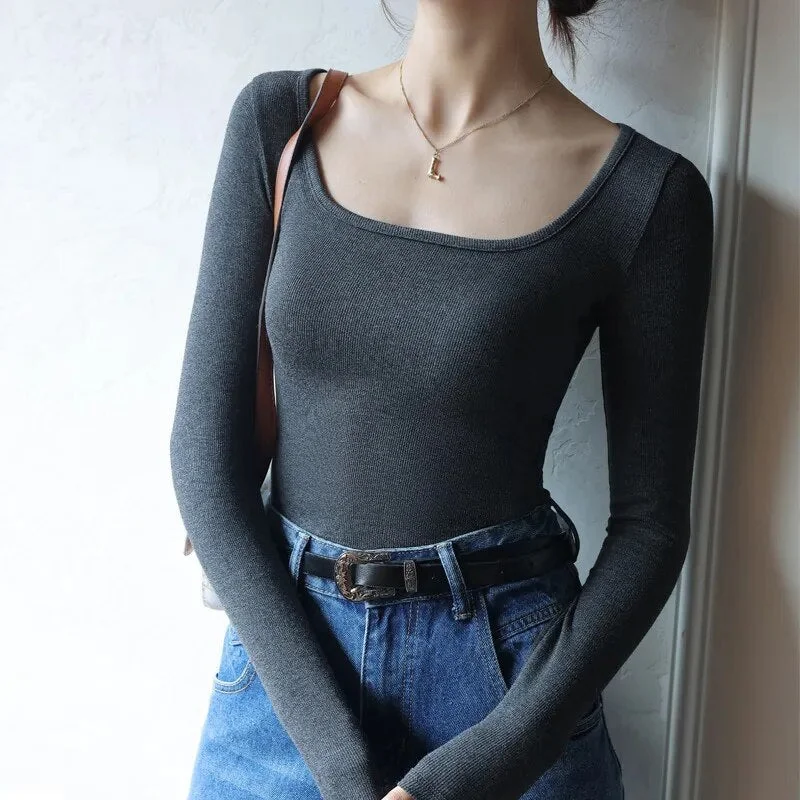 Low Neck Modal Tee