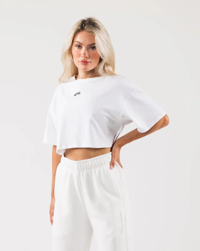 Origin Crop - White / Pewter