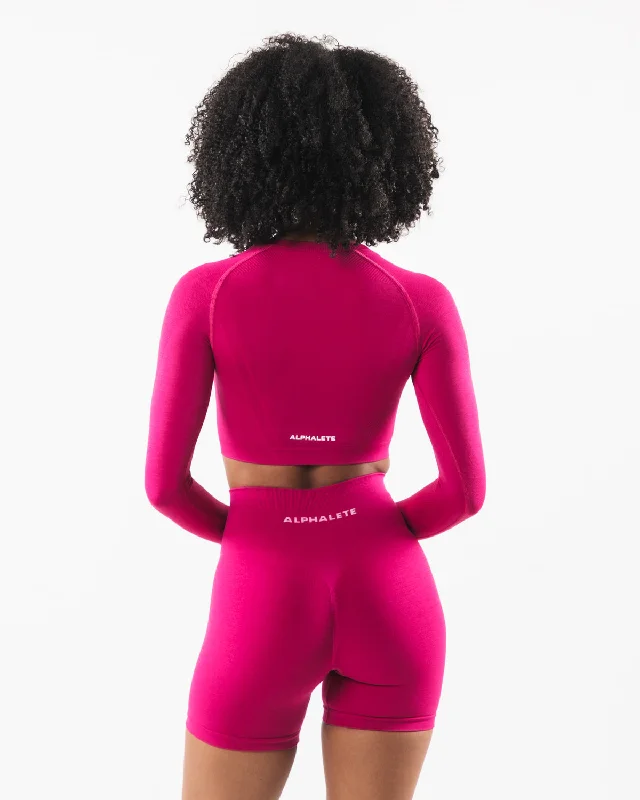 Stratus LS Crop - Magenta