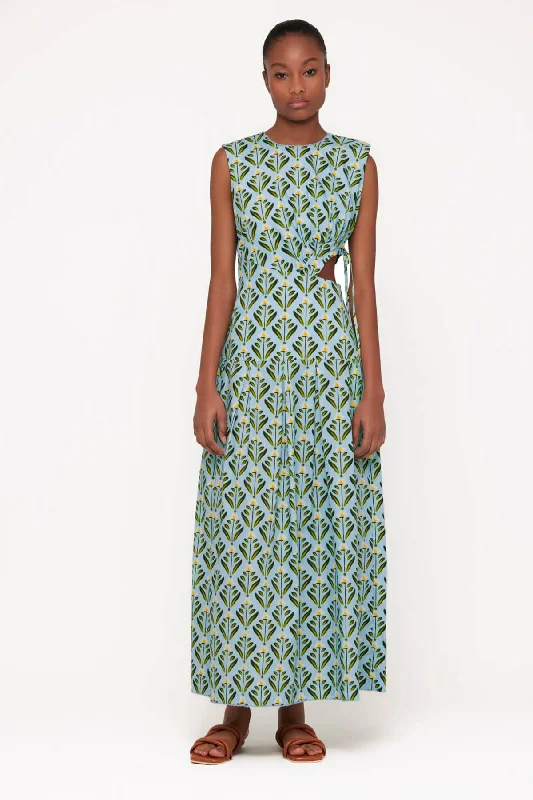 Agua by Agua Bendita Otono Cotton Midi Dress - Margarita