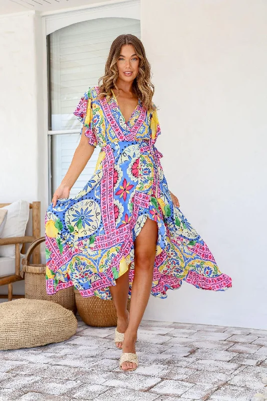 Silky Boho Lemon Ava Wrap